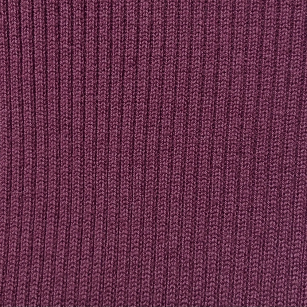 Casual Corner Annex Burgundy Ribbed Cowl Neck Sweater Foldover Collar Large - Picture 11 of 11